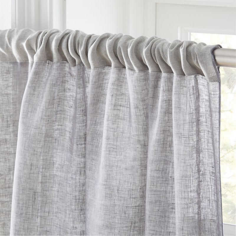 Dos Dark Grey and Light Grey Two-Tone Curtain Panel 48"x108" - Image 4