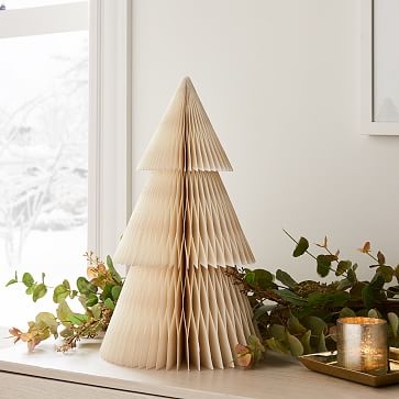 Decorative Paper Trees, Medium, Ivory - Image 0