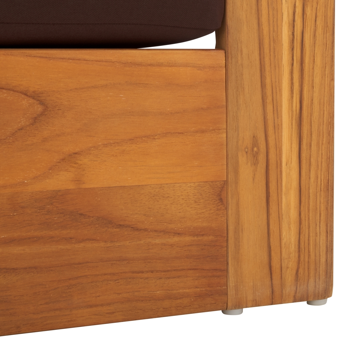 Kauai Brazil Teak Patio Chair - Natural/Dark Brown - Image 3