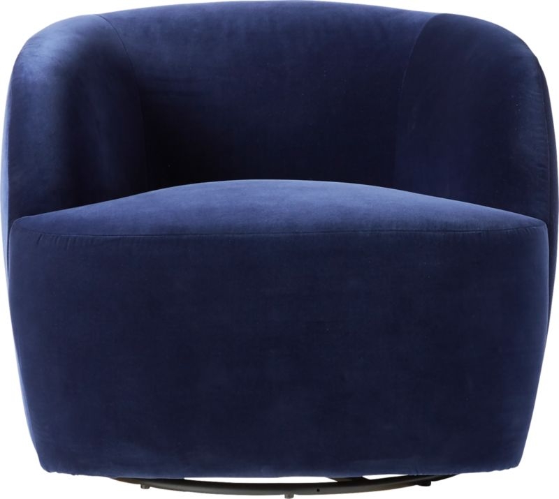 Gwyneth Navy Velvet Chair - Image 3