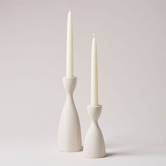 Pantry Candlestick, Medium, White - Image 0
