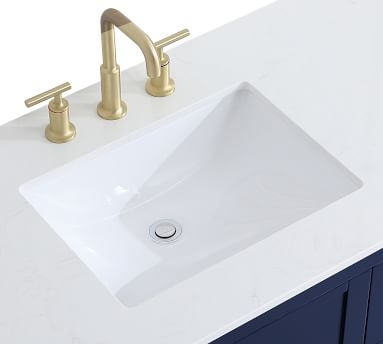 Reeves 42" Single Sink Vanity, White - Image 1