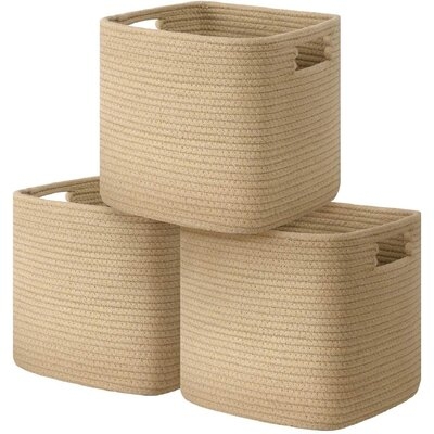 Cube Storage Bins Organizer, Set of 3 - Image 0