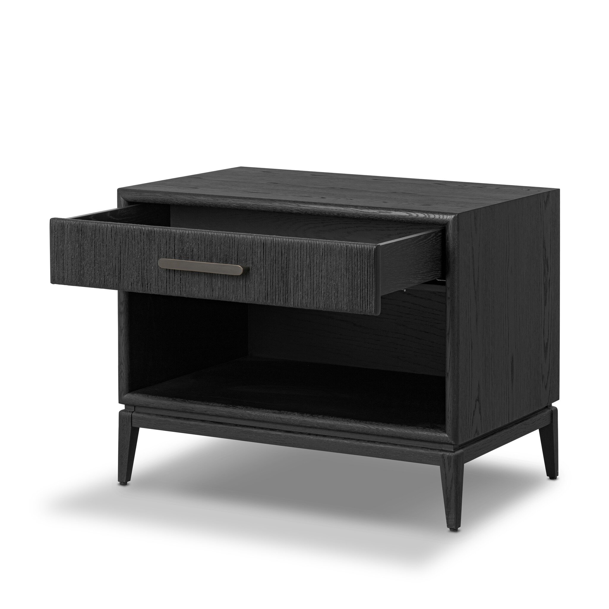 Rosenell Open Nightstand - Black Oak Veneer - Image 8