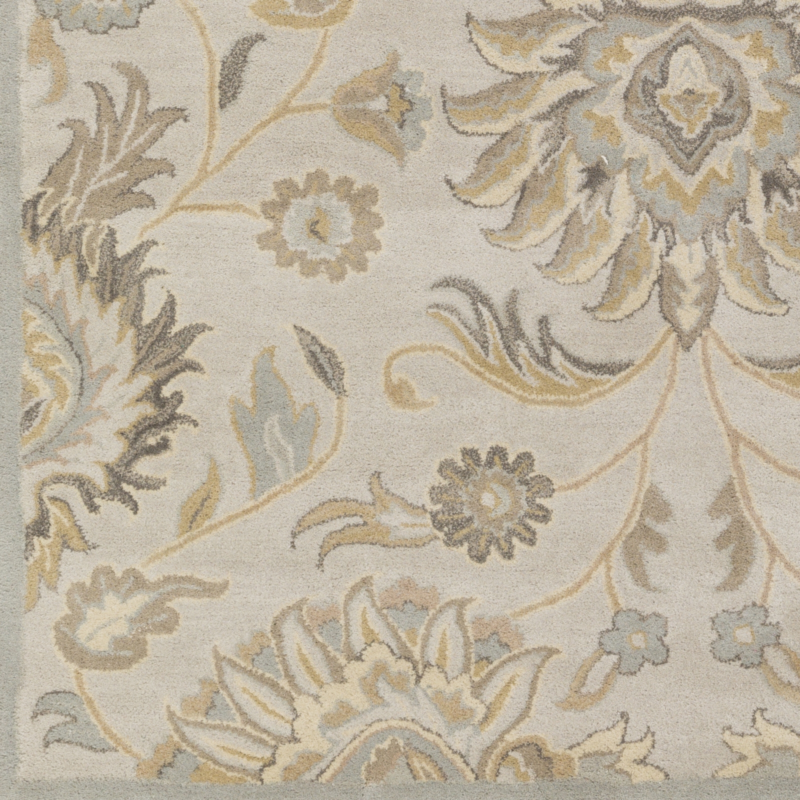 Caesar Beige Indoor 6' x 6' Handmade Rug - Image 6