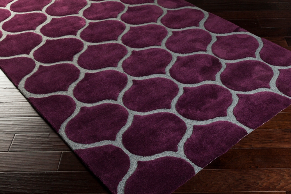 Mamba Purple Indoor 2'6" x 8' Handmade Rug - Image 2