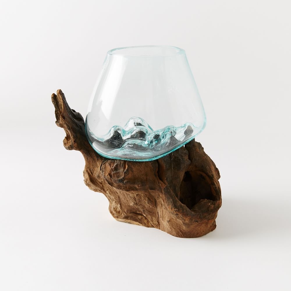 Wood + Glass Terrarium, Small, 7"W x 5.15"D x 5.9"H - Image 0