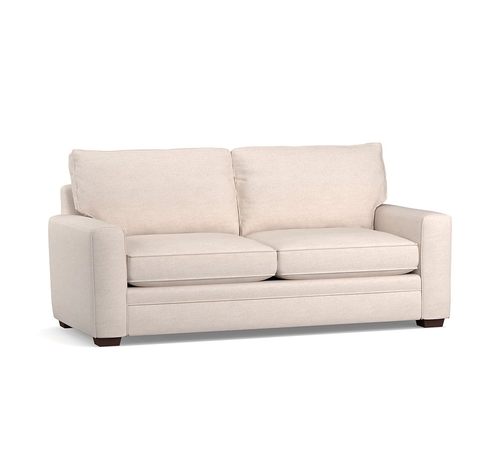Pearce Square Arm Upholstered Sofa 72", Down Blend Wrapped Cushions, Jumbo Basketweave Ivory - Image 0