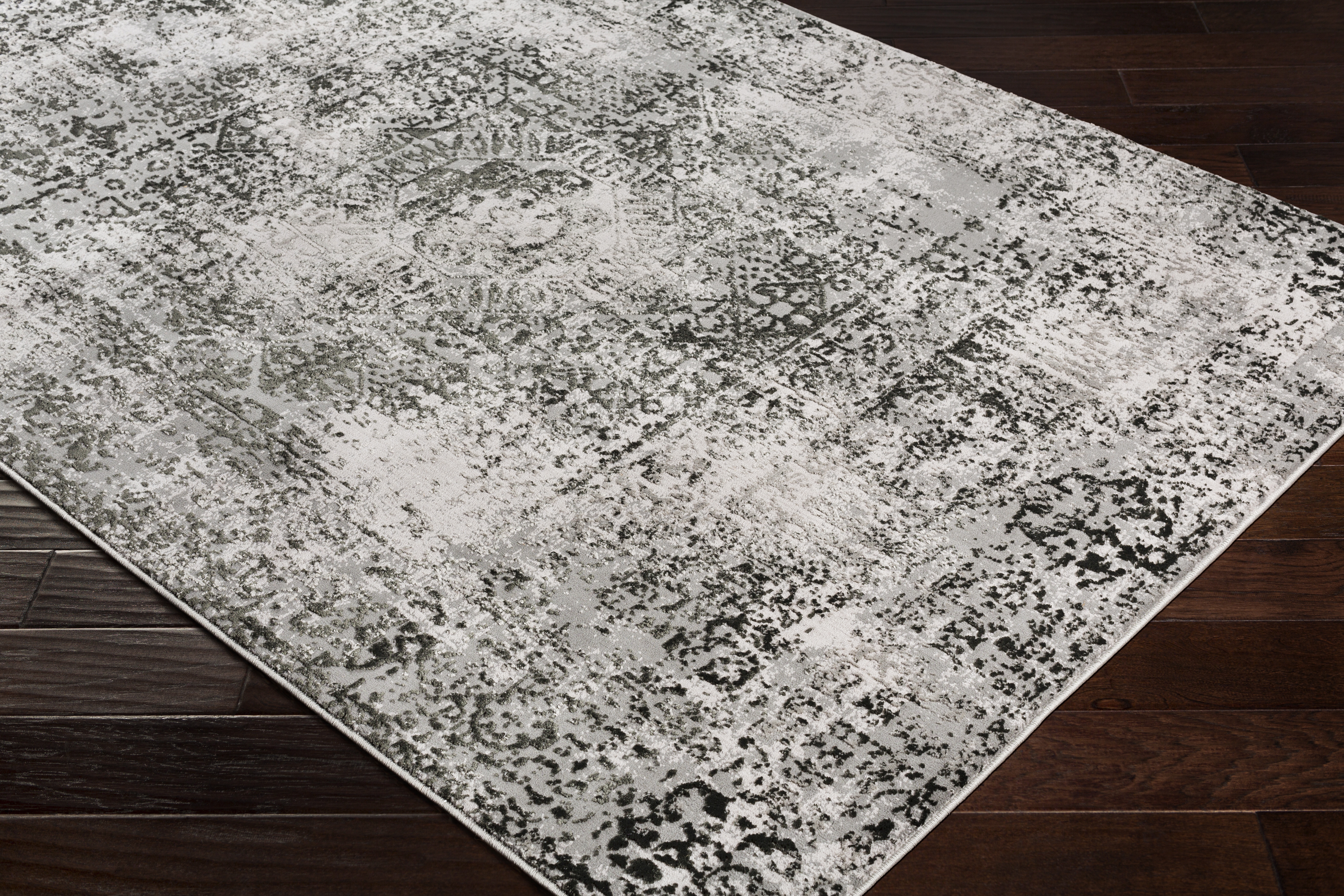 Himalayan Black Indoor 2' x 2'11" Machine Woven Rug - Image 7