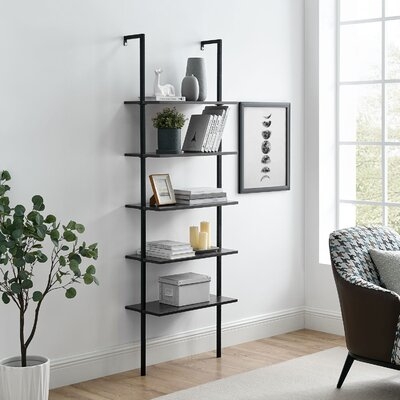 Ahsoka 72'' H x 24'' W Iron Ladder Bookcase - Image 1