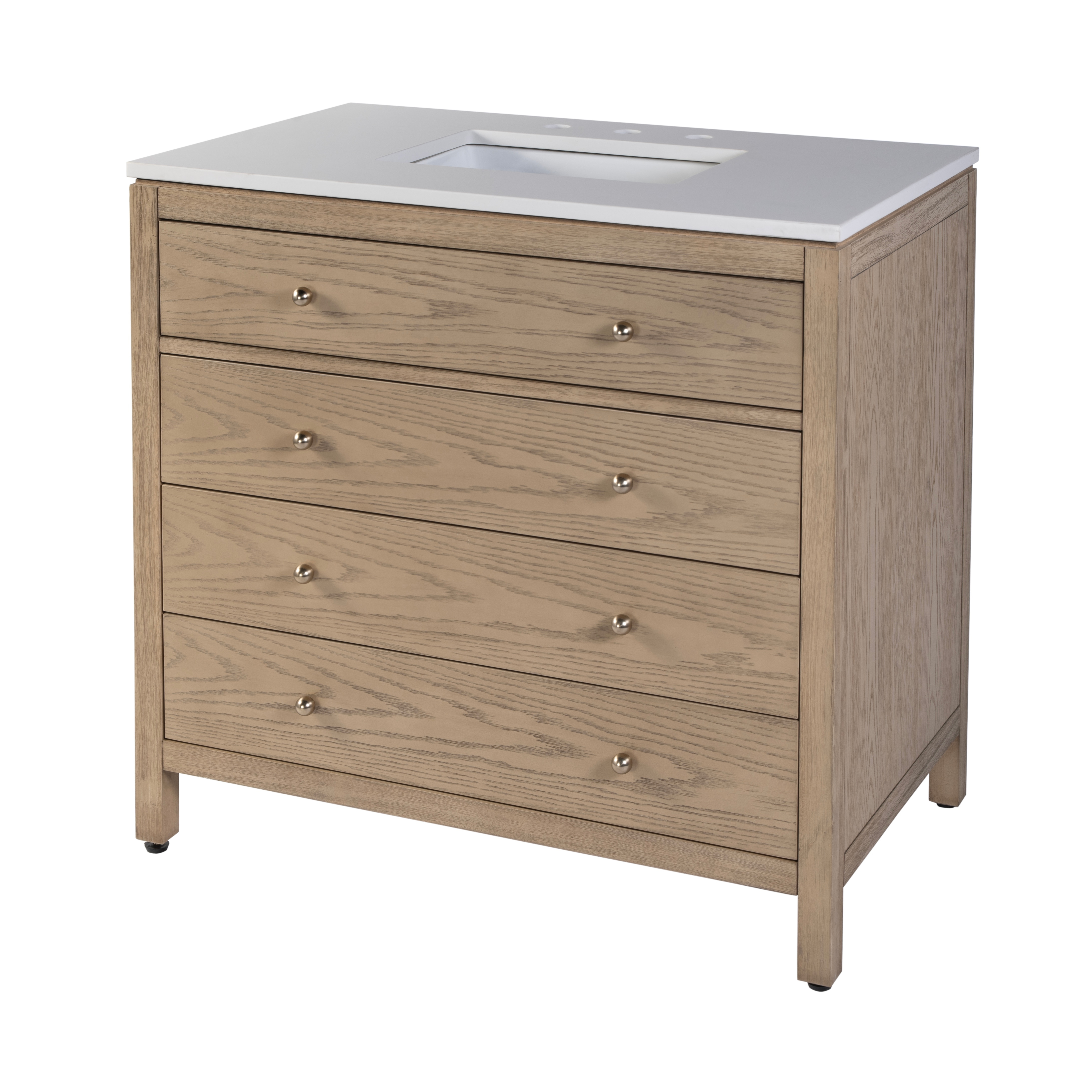 Nora Light Oak Bathroom Vanity - Image 0