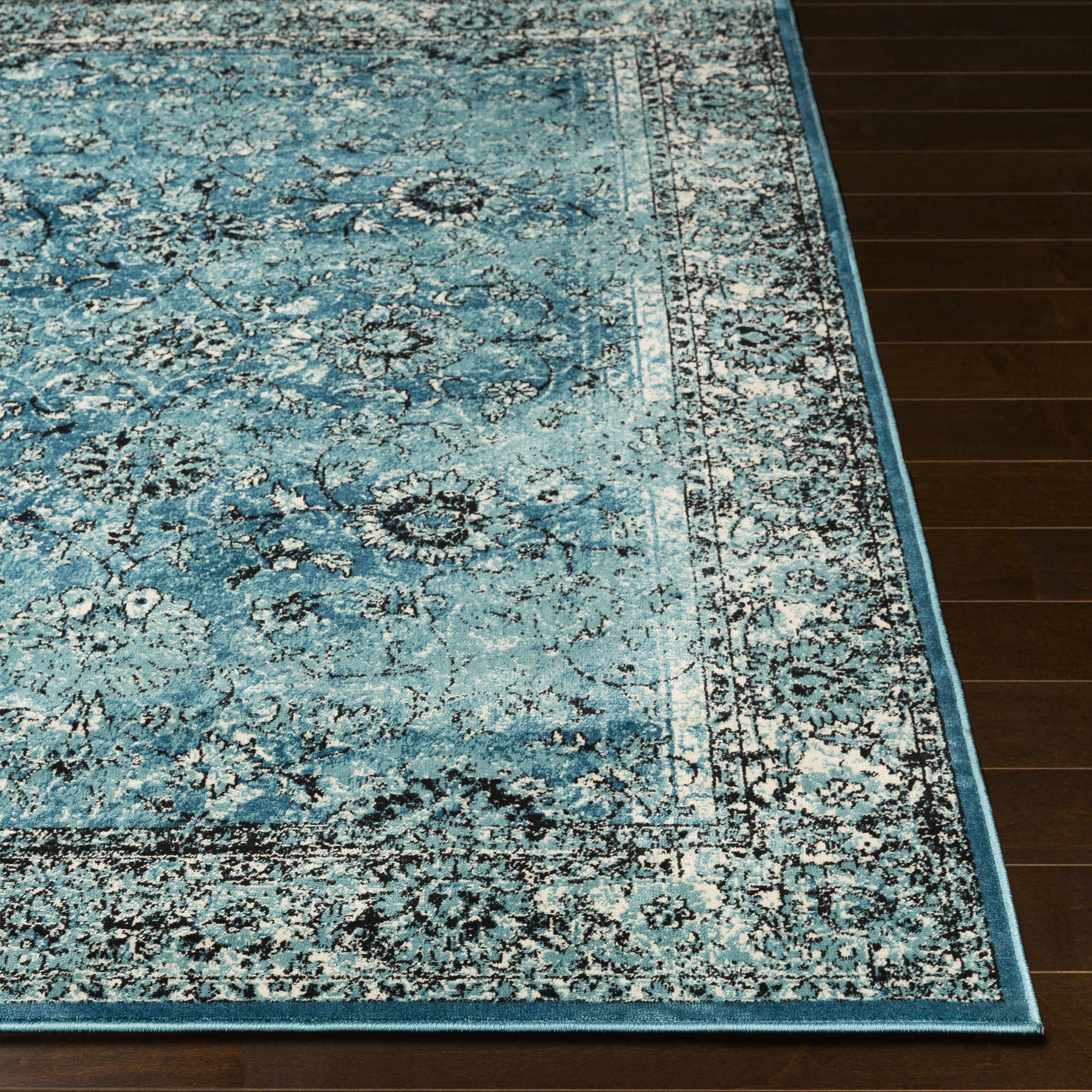Mumbai Blue Indoor 8'10" x 12'4" Machine Woven Rug - Image 2