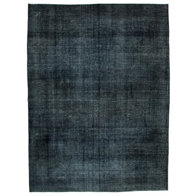 One-of-a-Kind Ethie Hand-Knotted 1970s 9'3" x 12'5" Area Rug in Black - Image 0