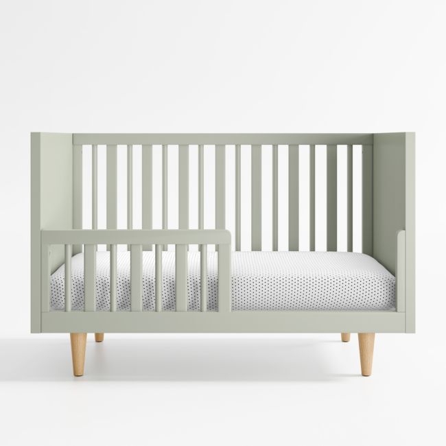 Finn Sage Green Wood Toddler Bed Rail - Image 0
