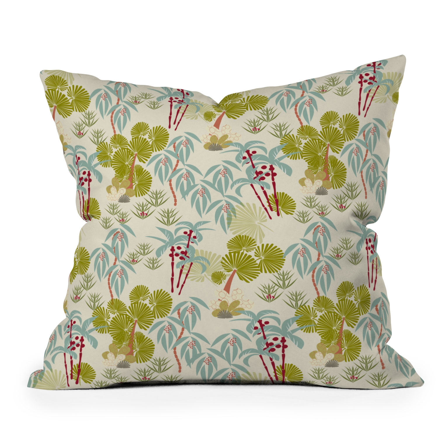 Tropical Spring by Mirimo - Indoor Throw Pillow 18" x 18" cover only - Image 0