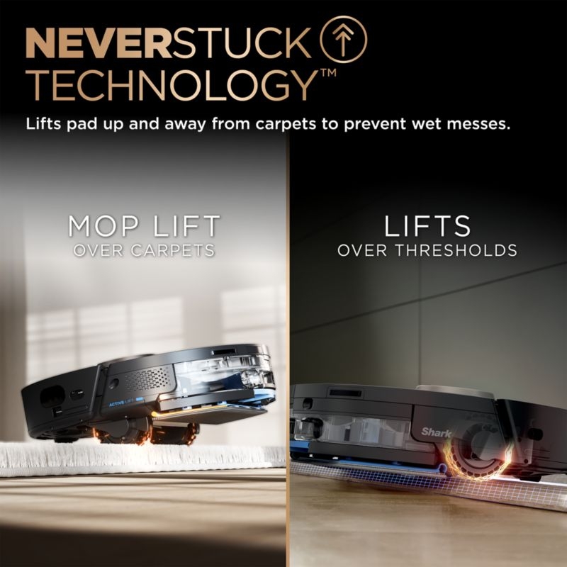 Shark PowerDetect 2-in-1 Robot Vacuum and Mop with NeverTouch Pro Base - Image 5