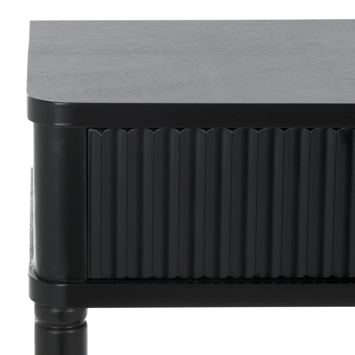 Thurston 2 Drawer Console - Matte Black - Image 2