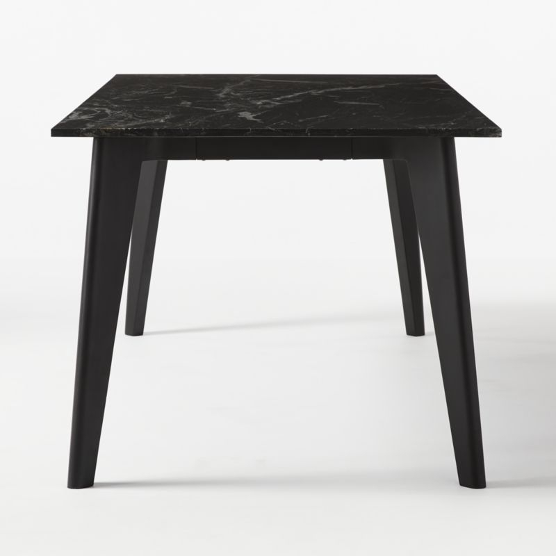 Harper Black Dining Table with Black Marble Top - Image 3