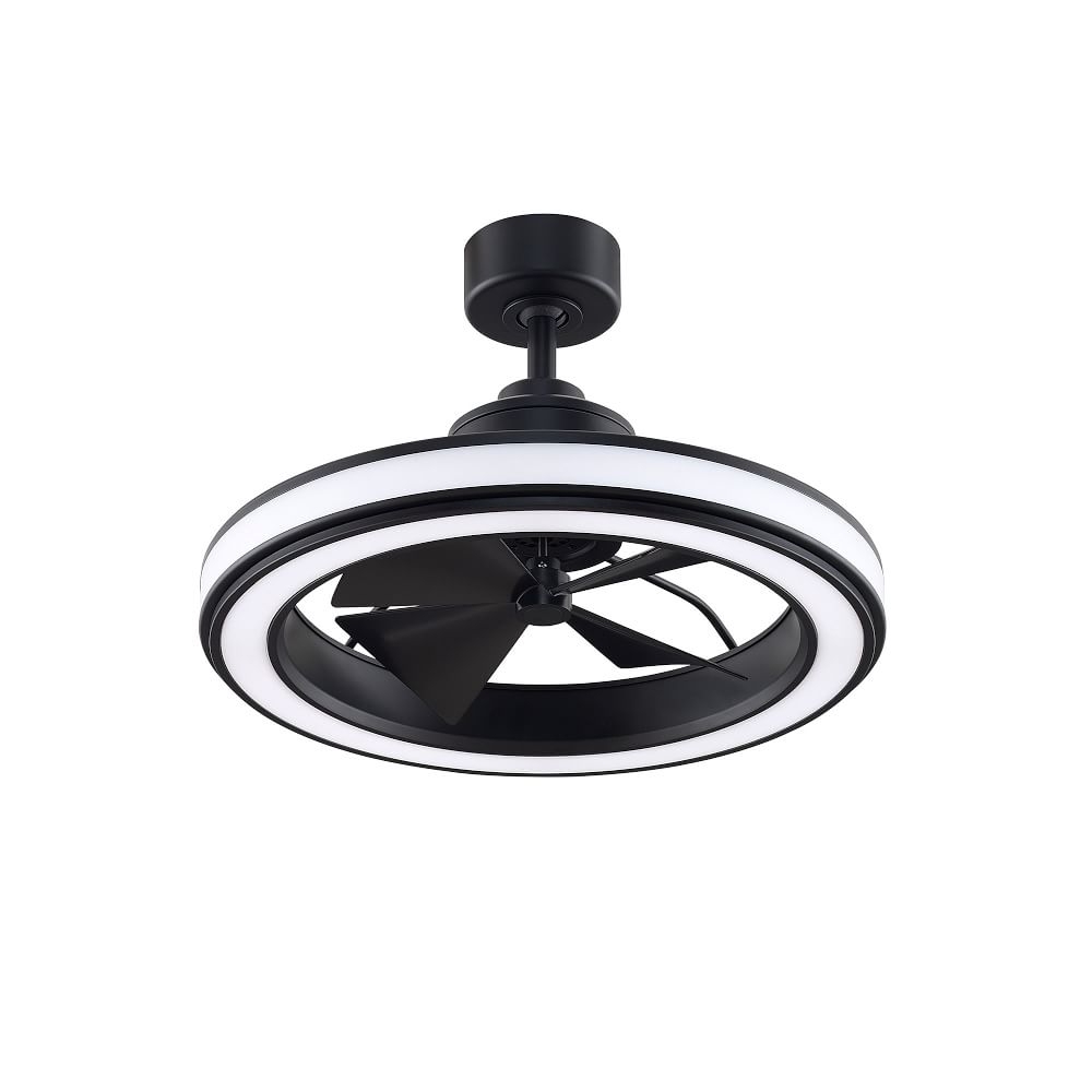 Gleam Ceiling Fan, Black, 24" - Image 0