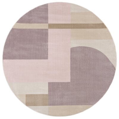 Swanscombe Geometric Pink/Light Purple Area Rug - Image 0