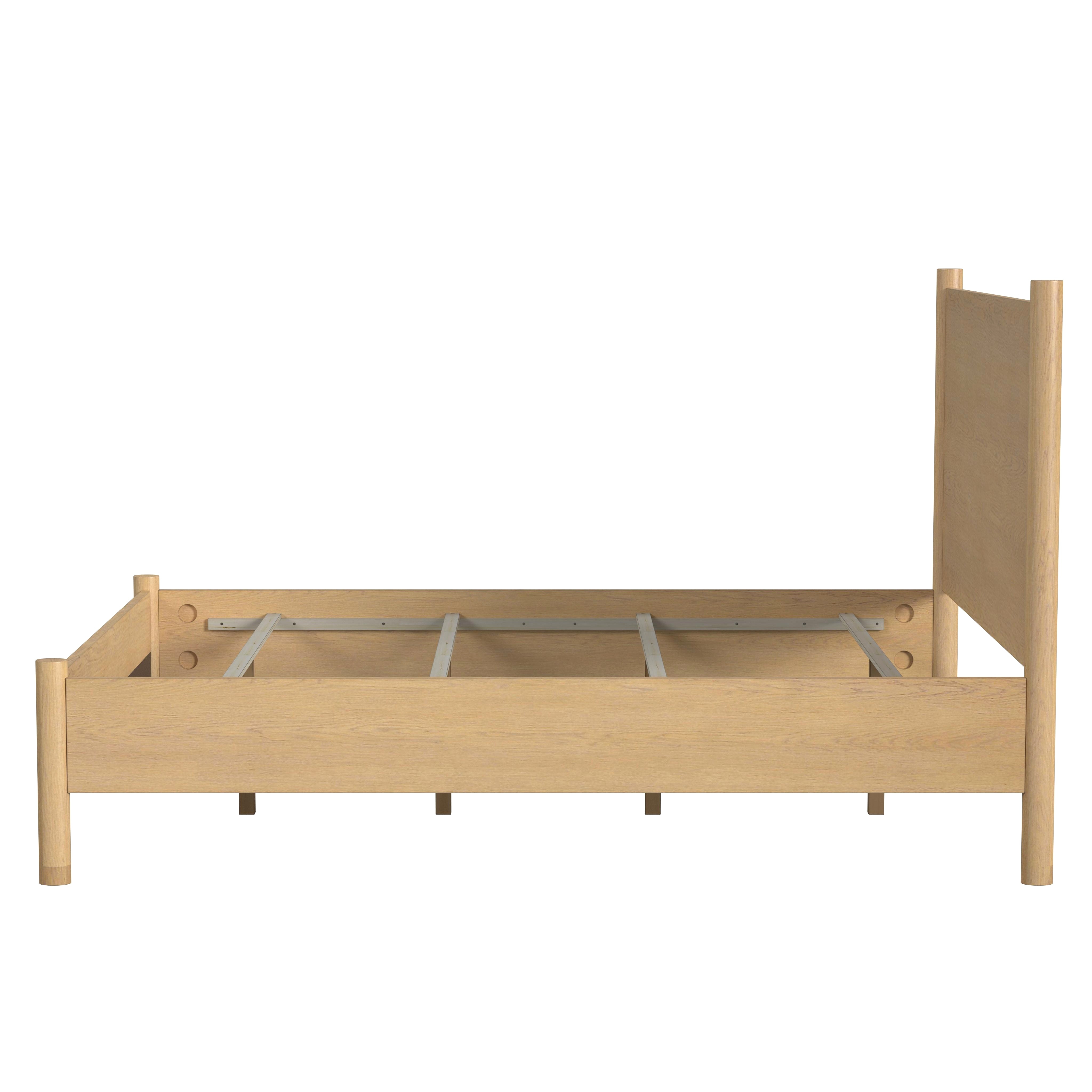 Lennon Light Natural Wood Queen Bed - Image 2