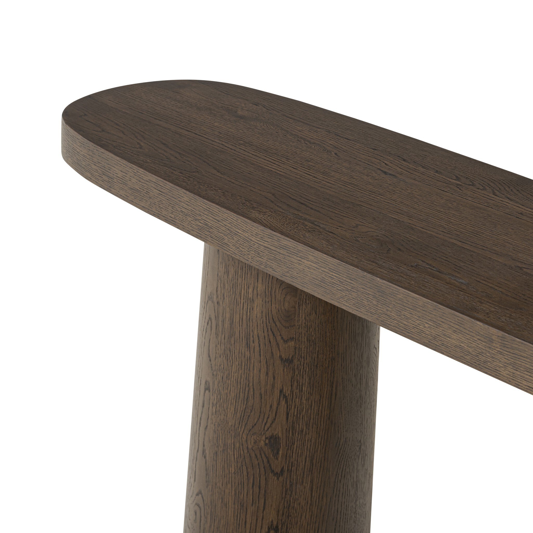 Valen Console Table - Rustic Brown Oak Veneer - Image 6