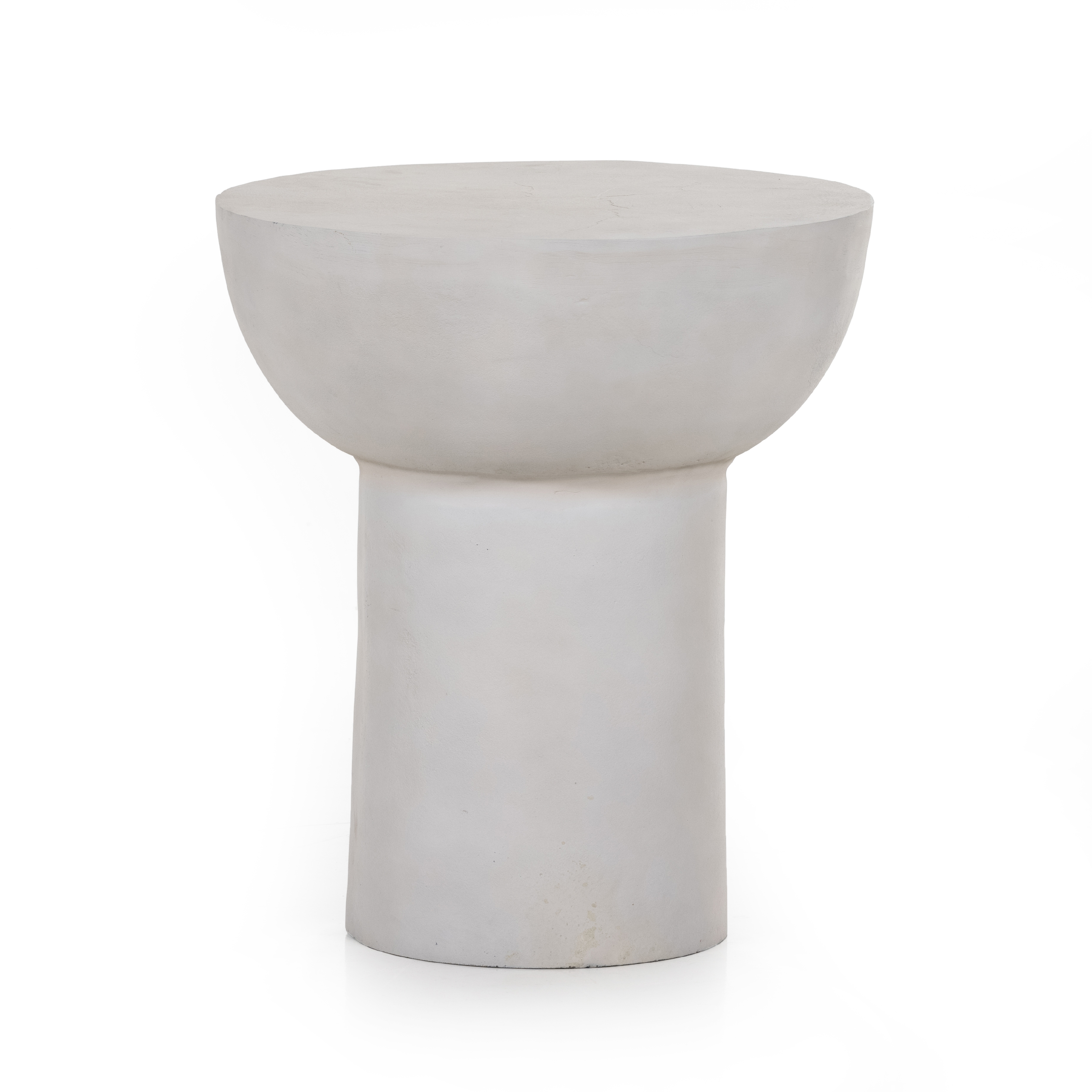 Searcy End Table-Textured Matte White - Image 0