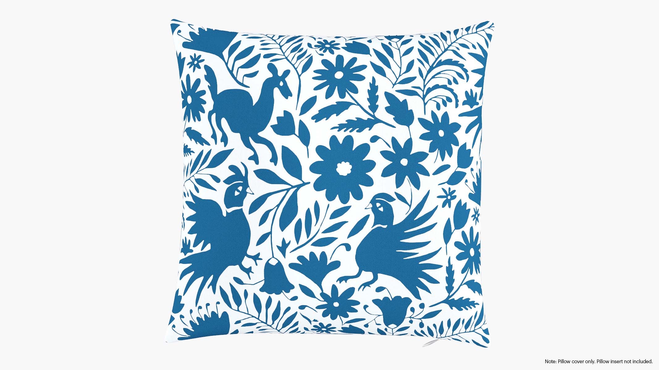 Throw Pillow Cover 18", Cerulean Frida, 18" x 18" - Image 0