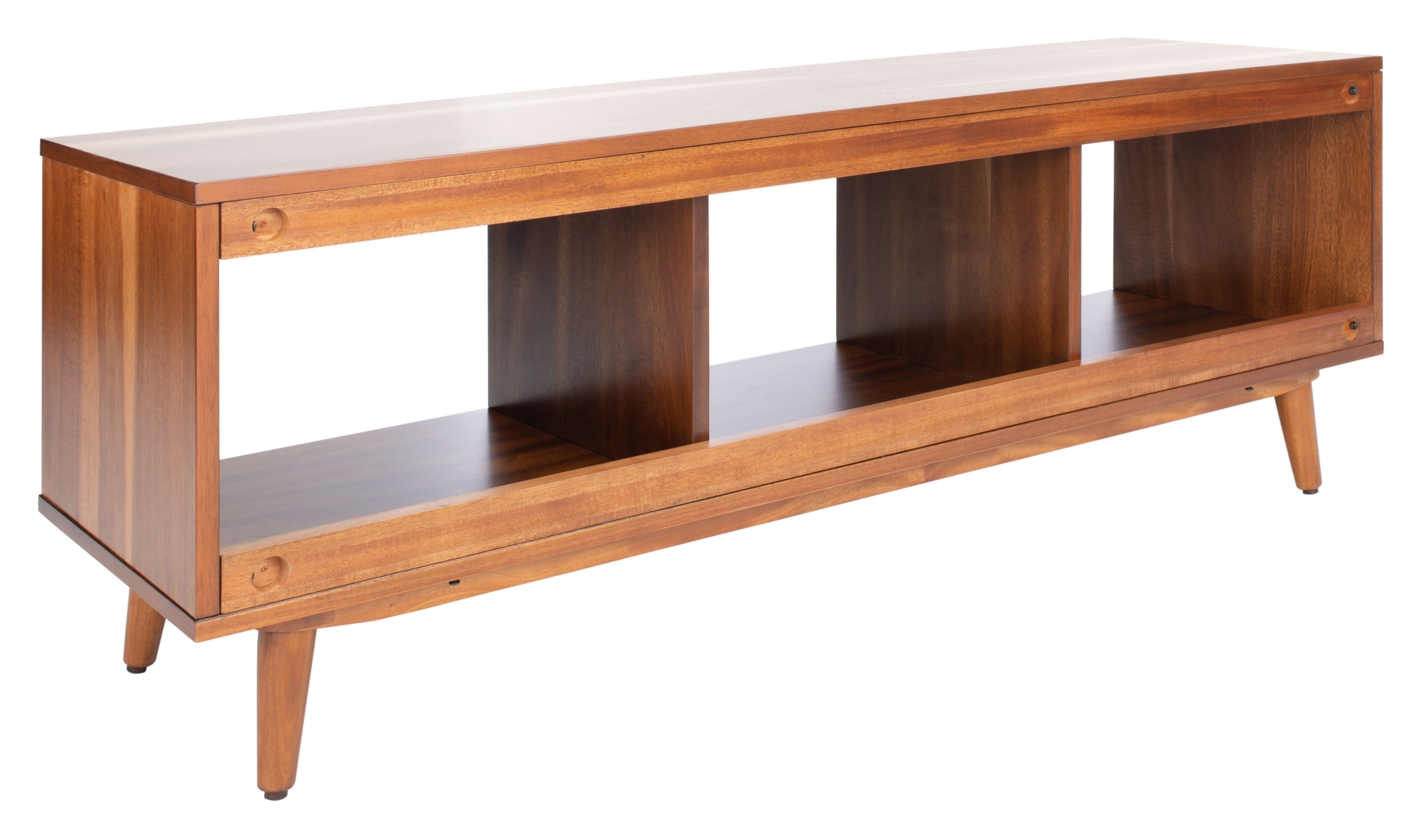 Cricket Open Shelf Media Stand - Natural Acacia - Safavieh - Image 6