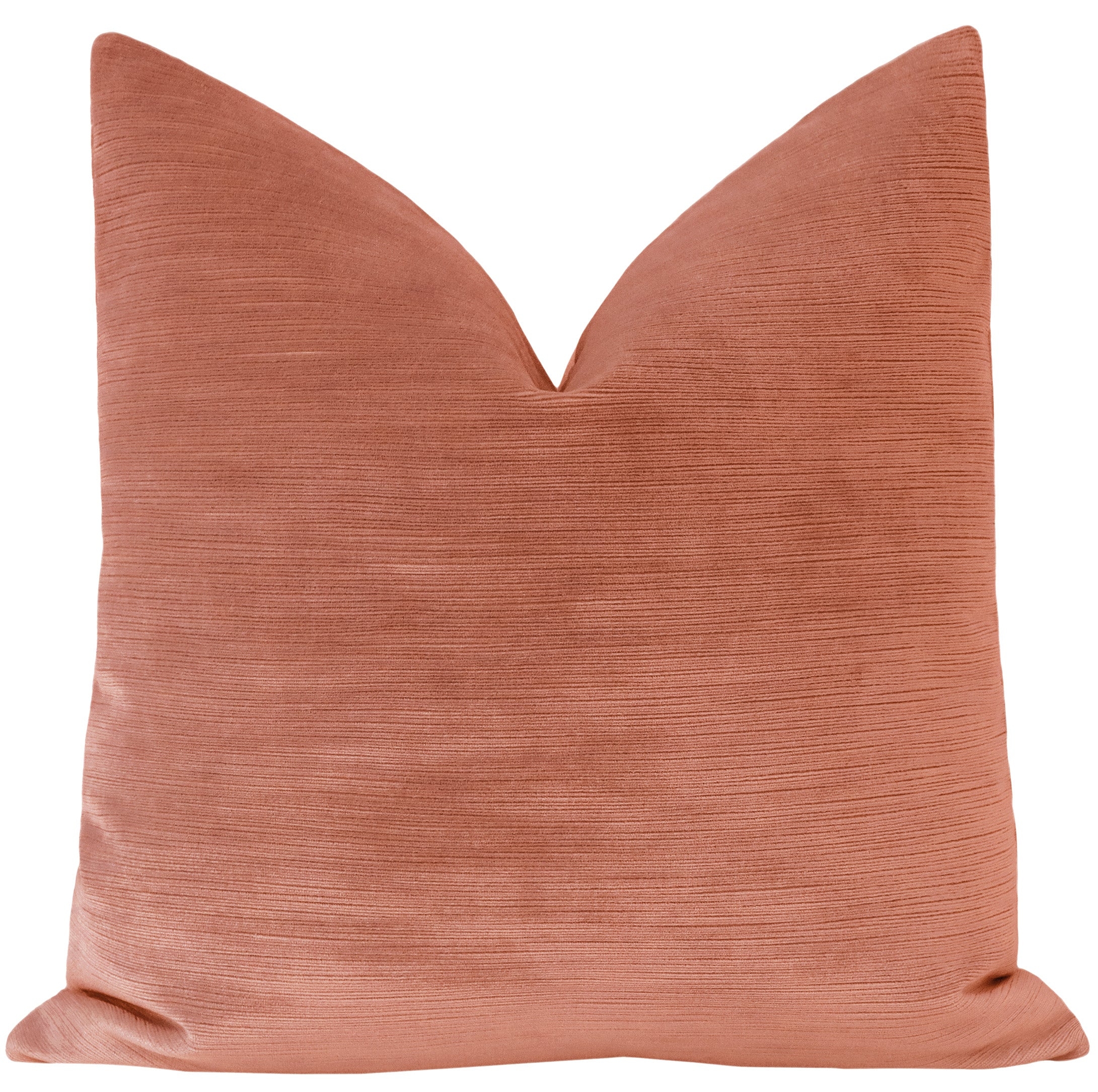 STRIE VELVET // BLUSH - 20” X 26” STANDARD SHAM - Image 0
