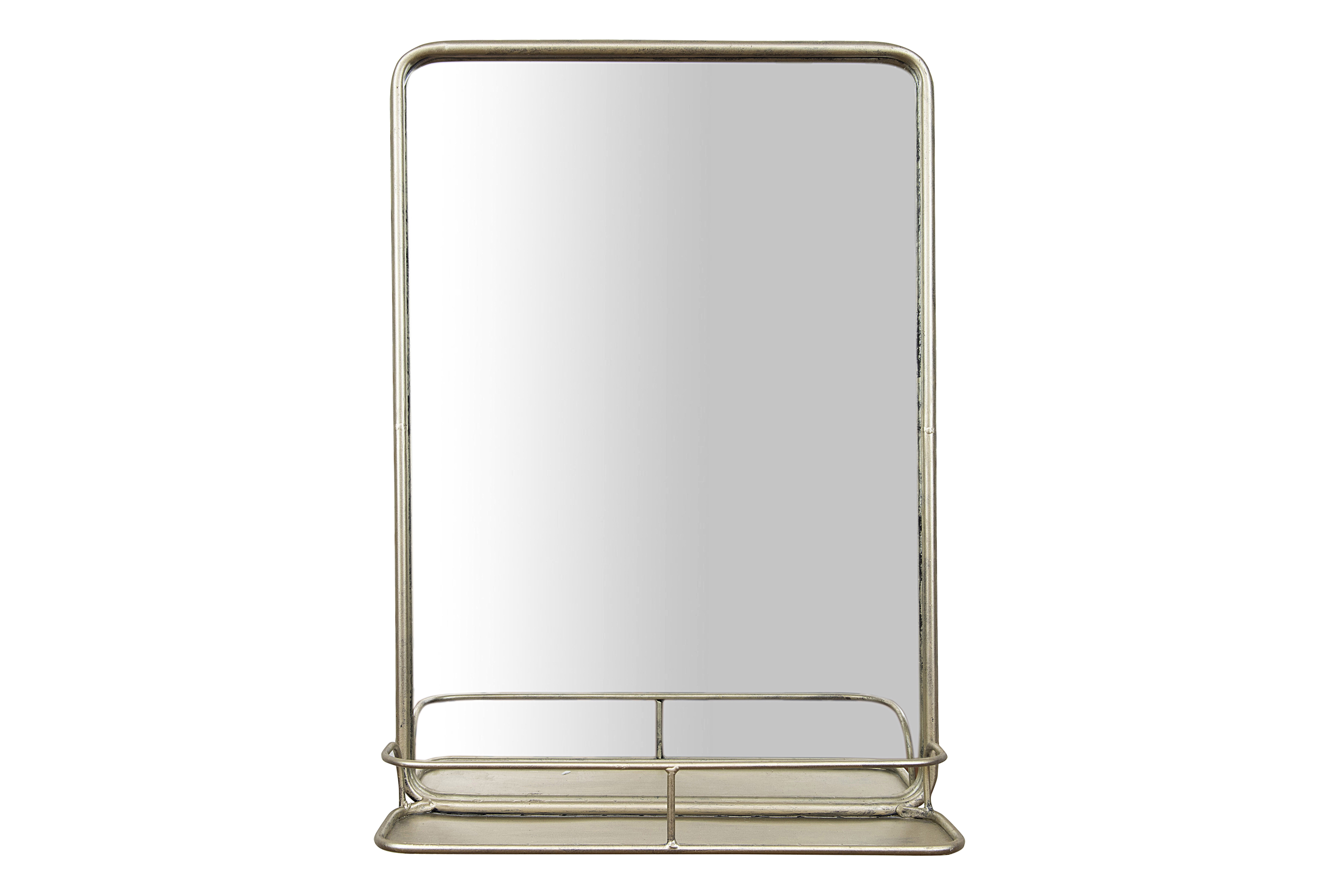 Rectangle Wall Mirror with Shelf - Image 0
