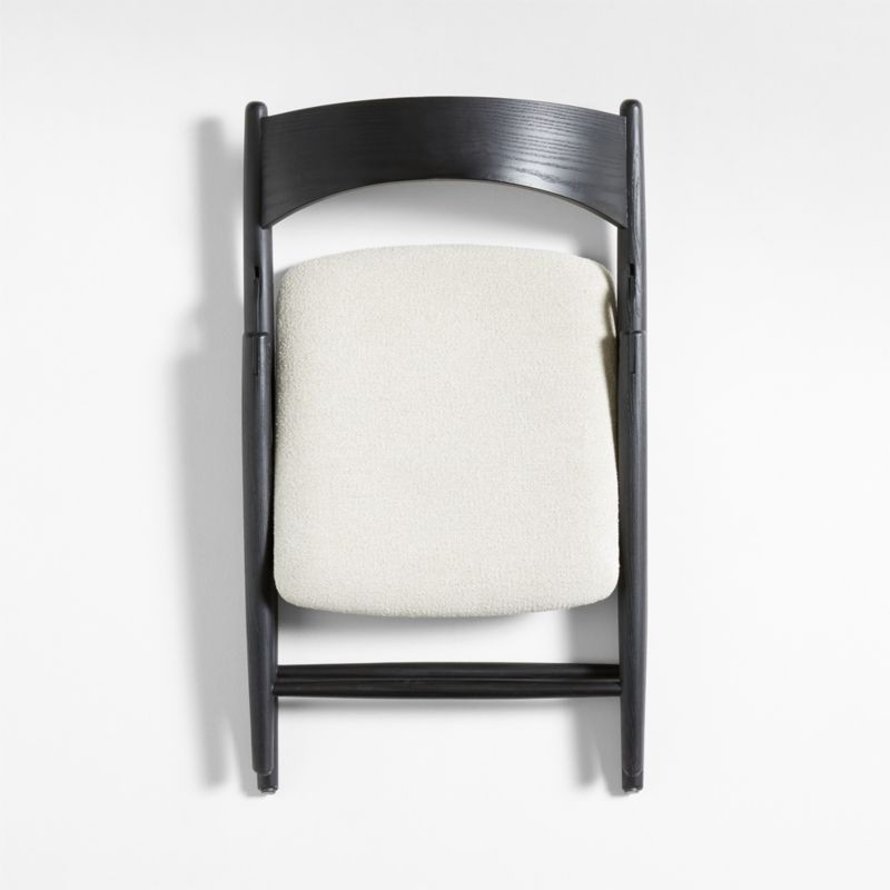 Petrie Black Ash Wood Folding Dining Chair - Image 4