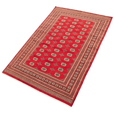 One-of-a-Kind Yaak Hand-Knotted 2010s Red 6' x 8'10" Wool Area Rug - Image 0