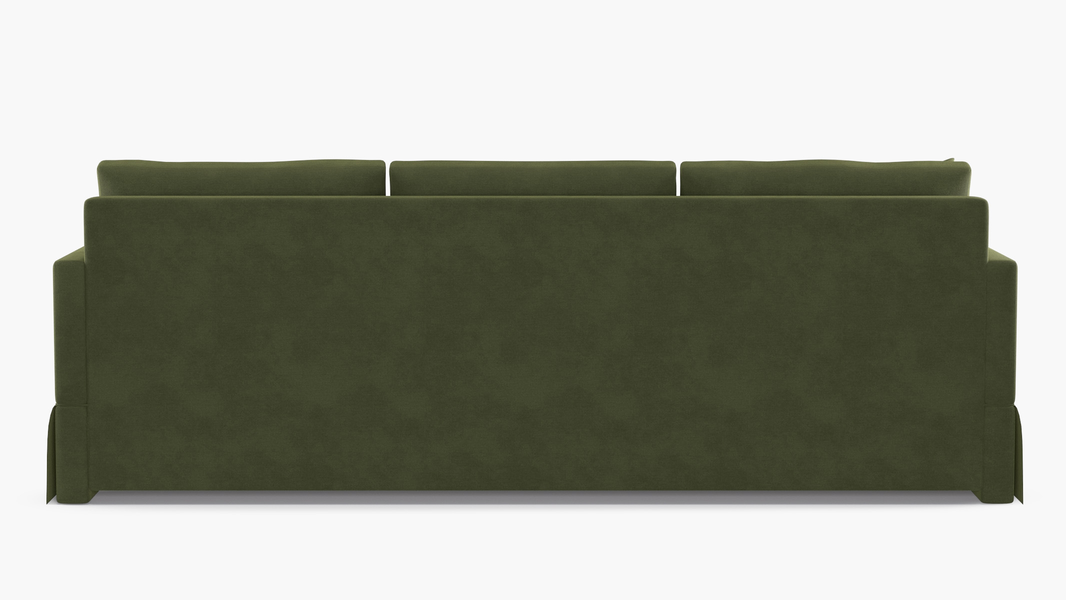 Skirted Track Arm Sofa, Zucchini Luxe Velvet, Extra Deep (43") - Image 3