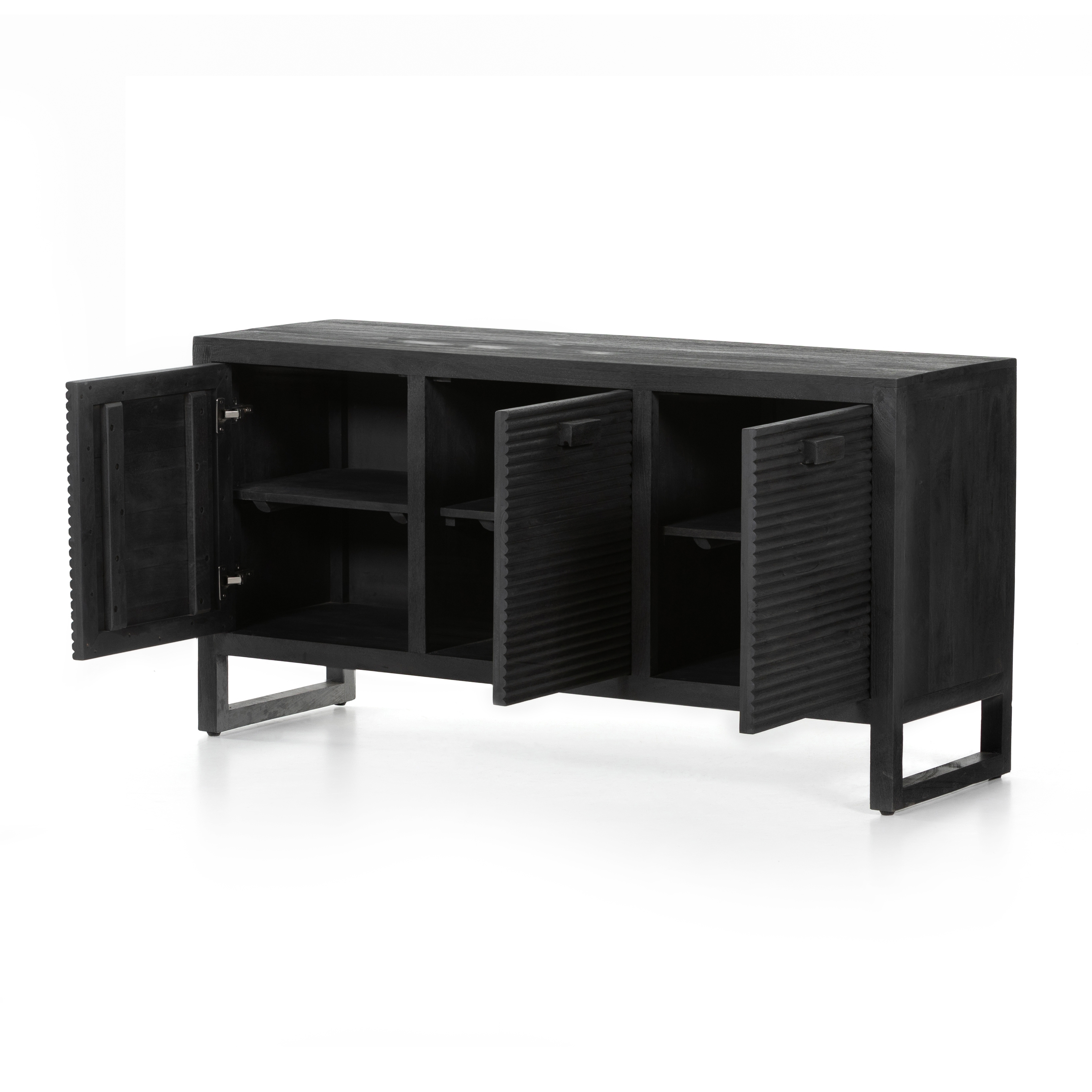 Lorne Media Console - Dark Totem Mango Solid - Image 4