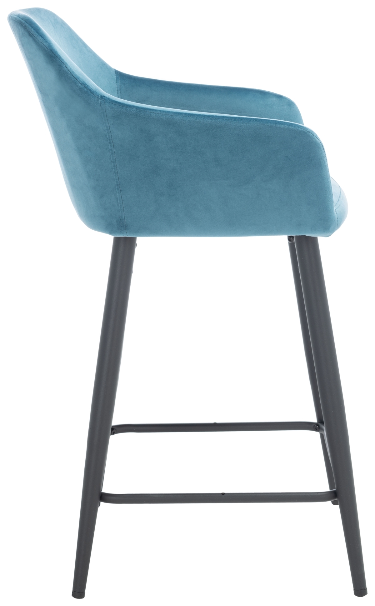 Cataleya Counter Stool - Denim Blue / Black - Safavieh - Image 5