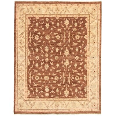 One-of-a-Kind Allahna Hand-Knotted 2010s Chobi Yellow 7'11" x 9'11" Wool Area Rug - Image 0