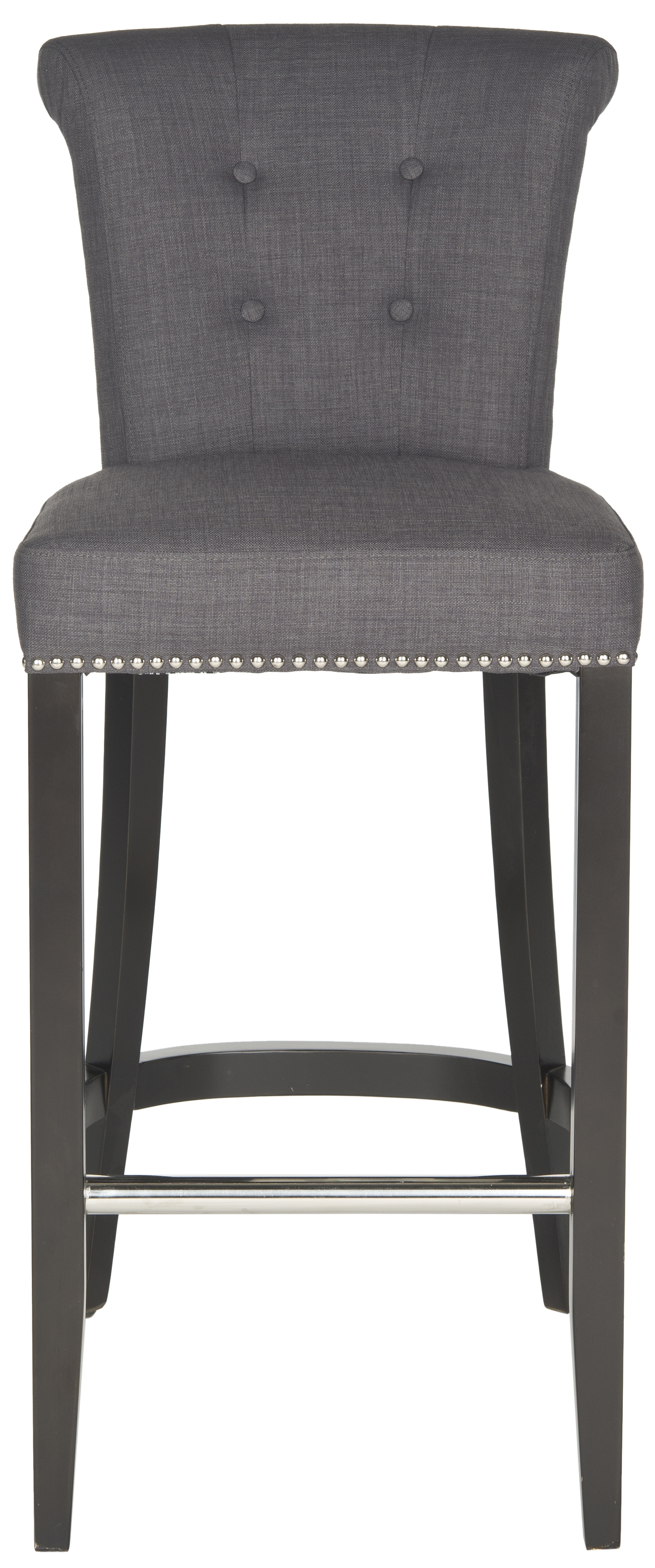 Addo Ring Bar Stool - Charcoal/Espresso - Safavieh - Image 0