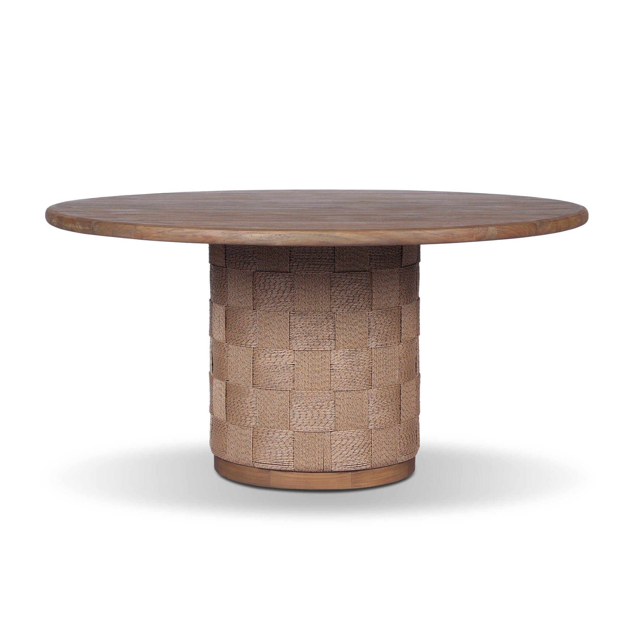 Brandt Outdoor Round Dining Table 60" - Stained Toasted Brown - Image 5