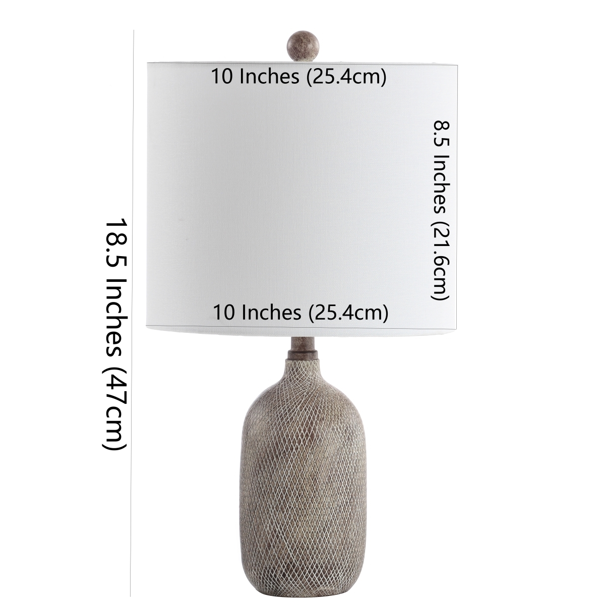 Alvaro Table Lamp - Grey - Safavieh - Image 1