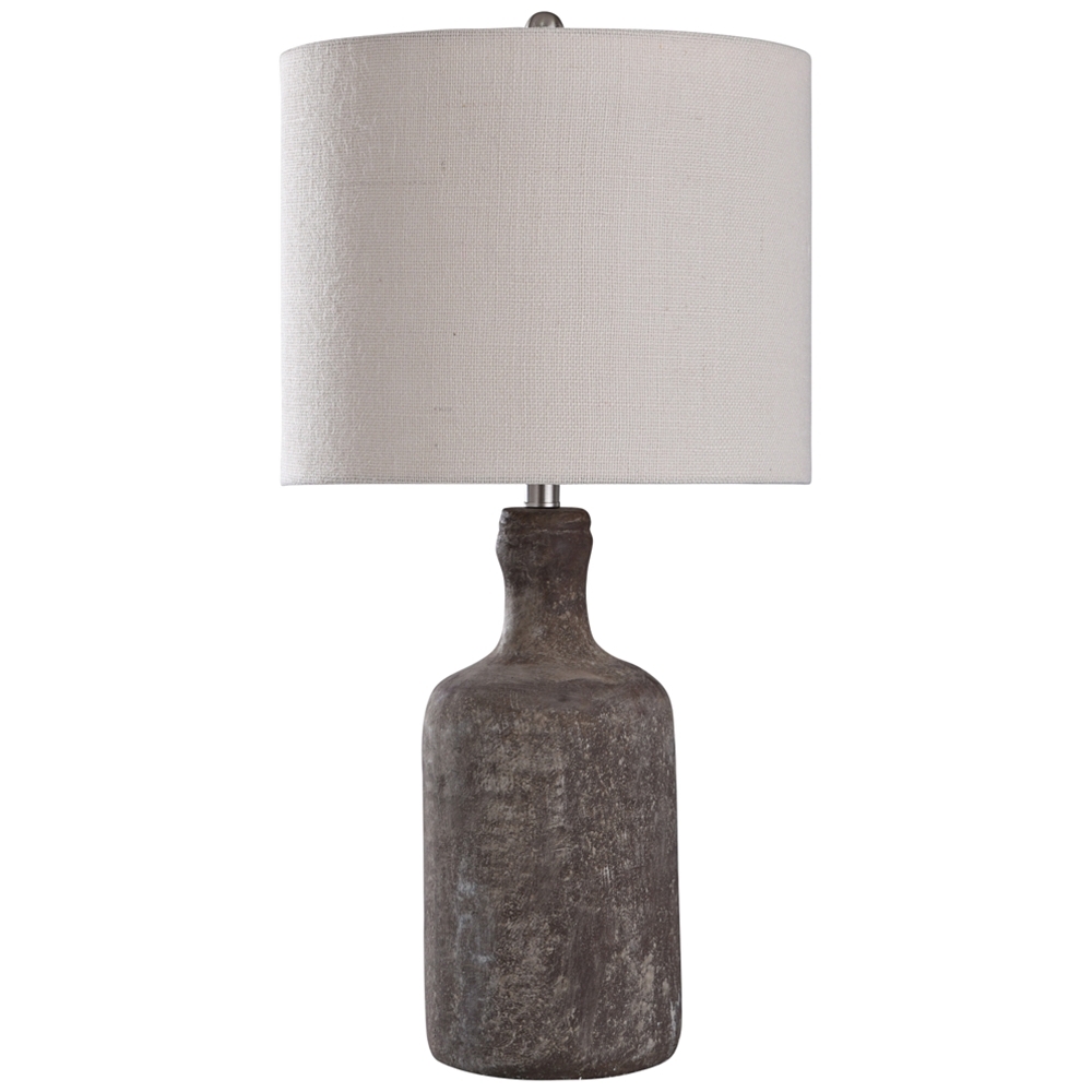 Olney Multi-Color Dark Gray Concrete Bottle Table Lamp - Image 0