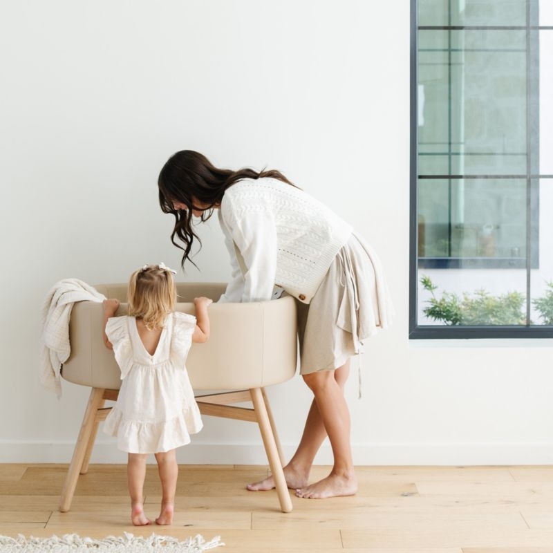 Babyletto X Gathre Capsule Tan Bassinet - Image 2