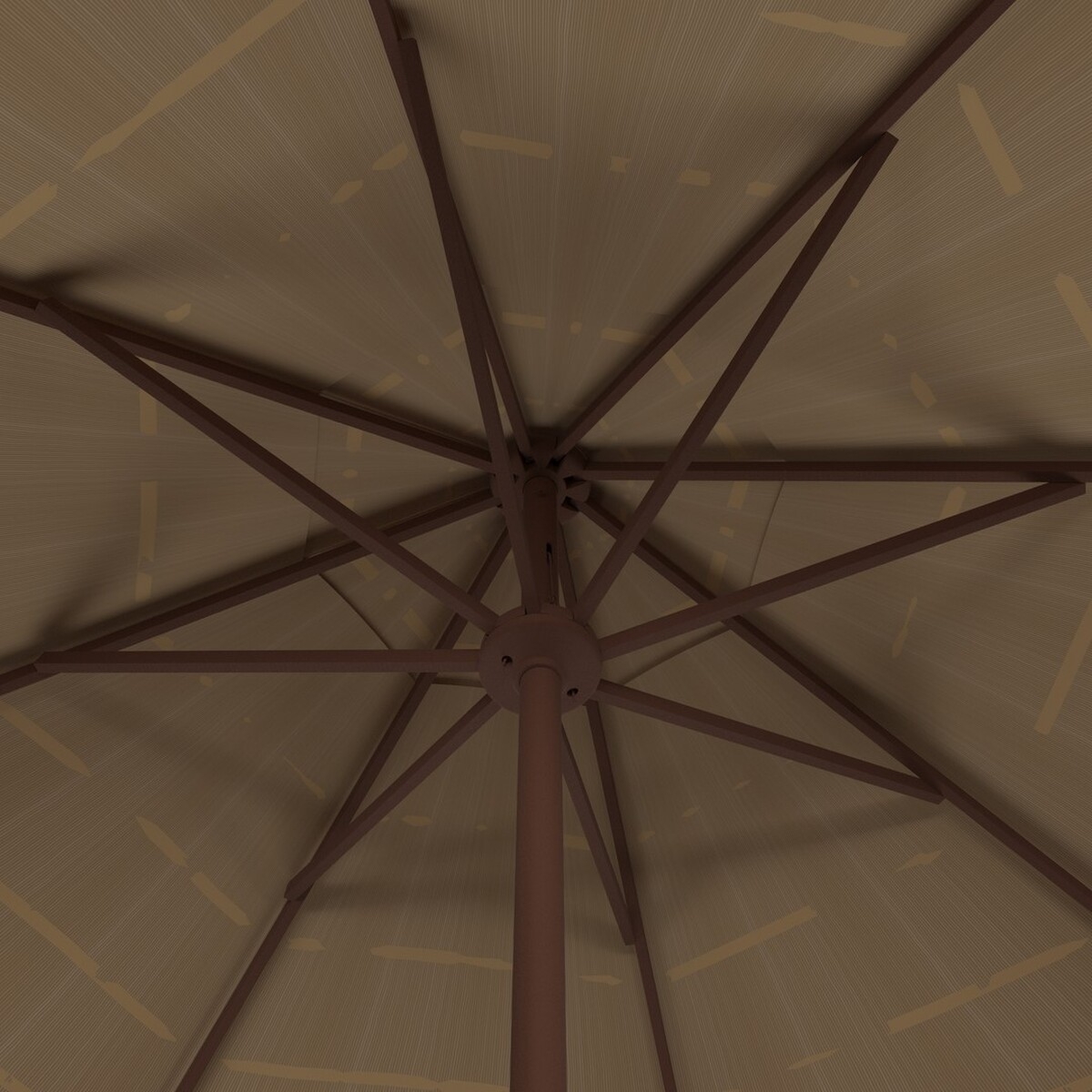 Nemery 11Ft Tiki Umbrella - Brown - Safavieh - Image 2