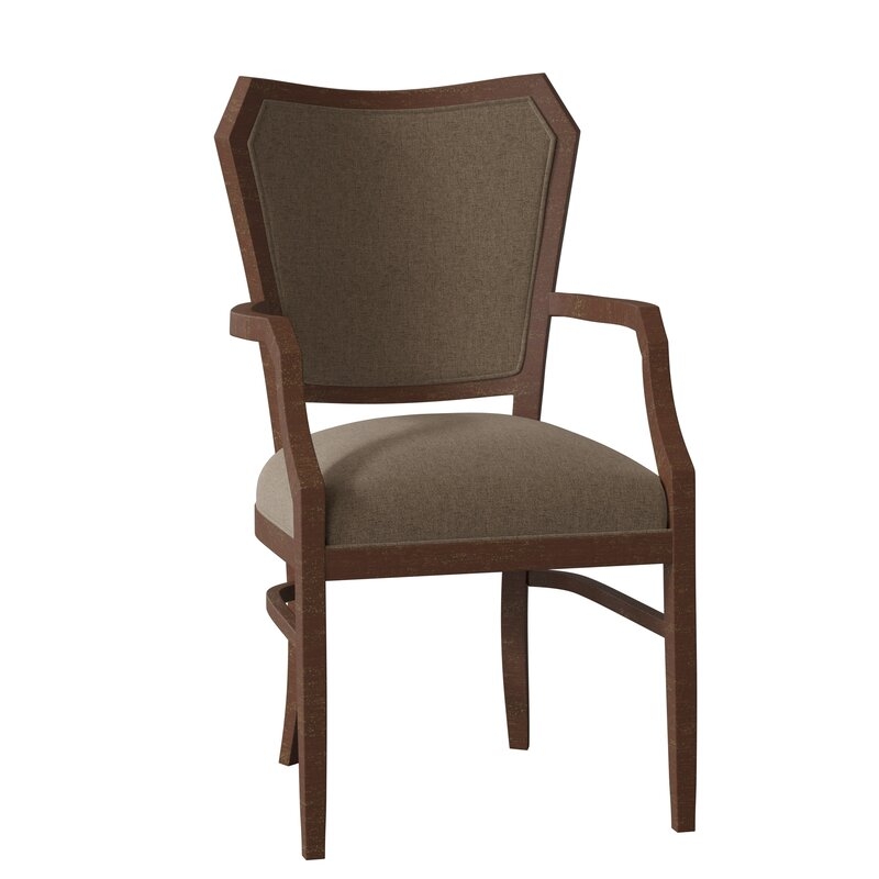 Fairfield Chair Wallace Upholstered King Louis Back Arm Chair - Image 0