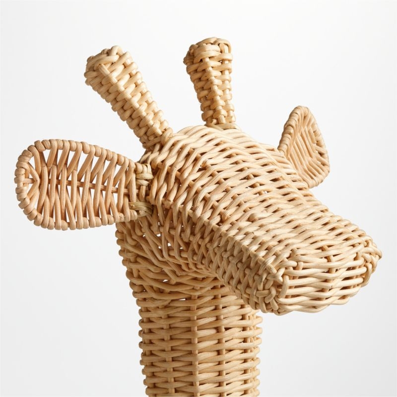 Giraffe Rattan Floor Storage Basket - Image 1