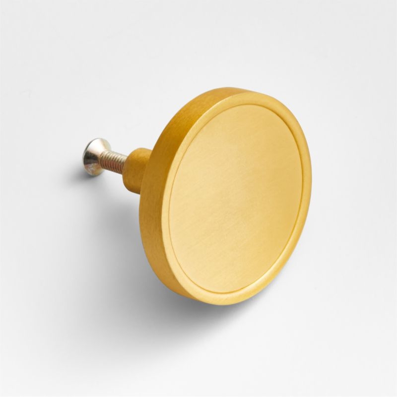 Bria Flat Round Black Knob - Image 2
