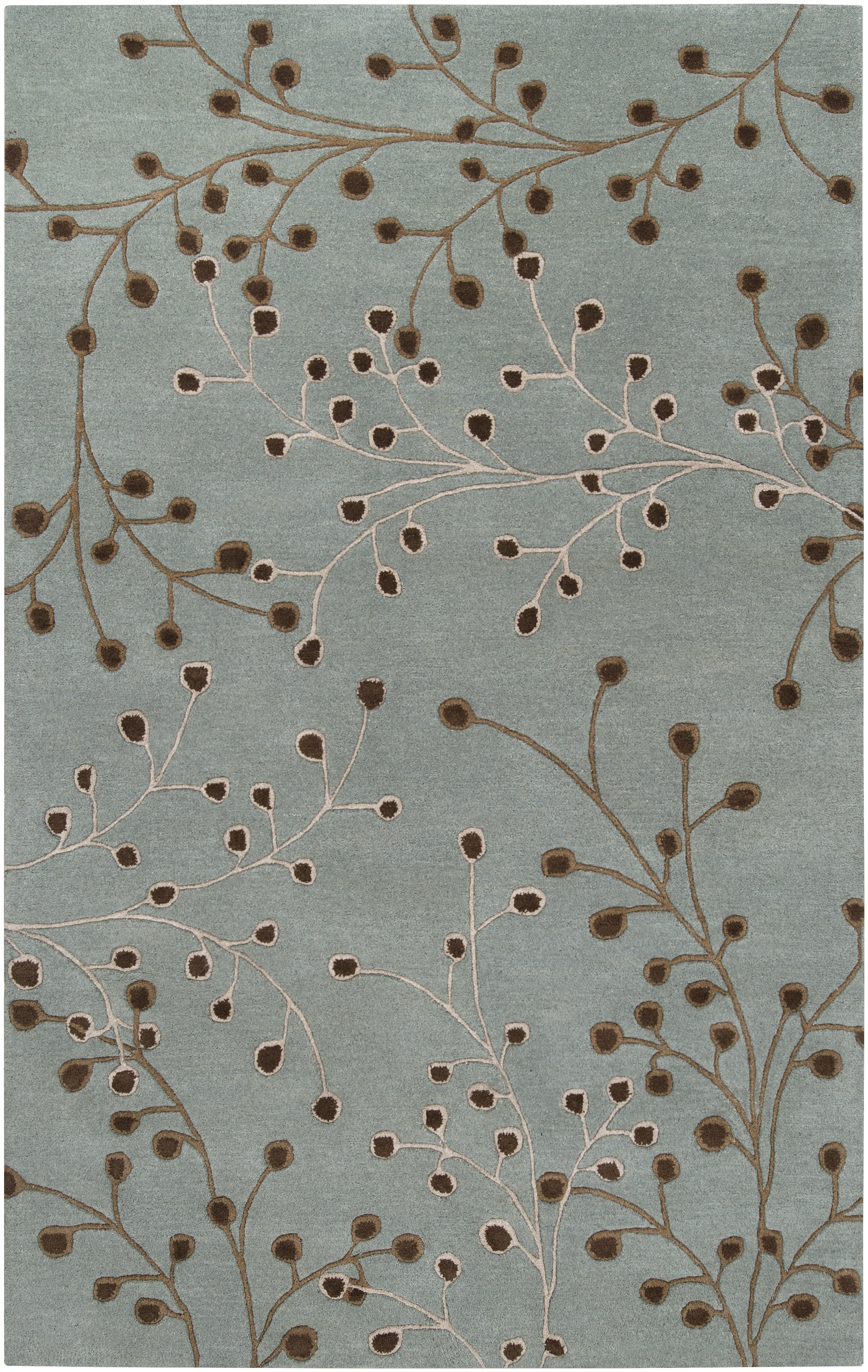 Athena Gray Indoor 5' x 8' Handmade Rug - Image 0