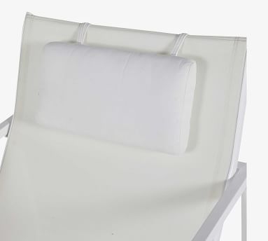 Syble Mesh Sling Lounge Chair, White - Image 1