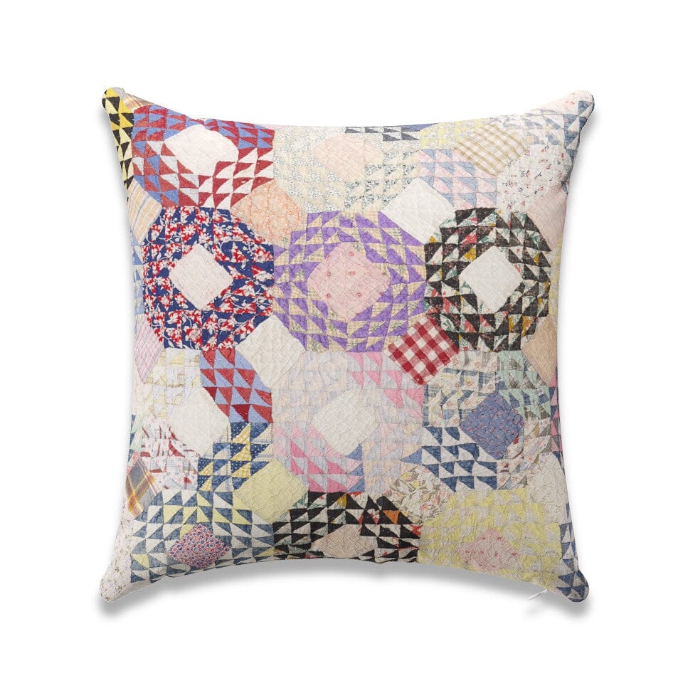 Shell Kaleidoscope Quilt Outdoor Pillow by St. Frank | 26" W x 26" H | Polyester - Image 0