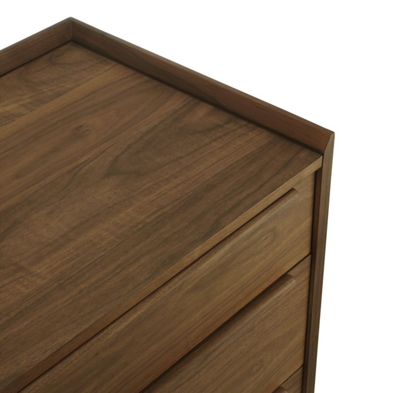 Tate 32" Walnut 5-Drawer Tall Dresser - Image 9